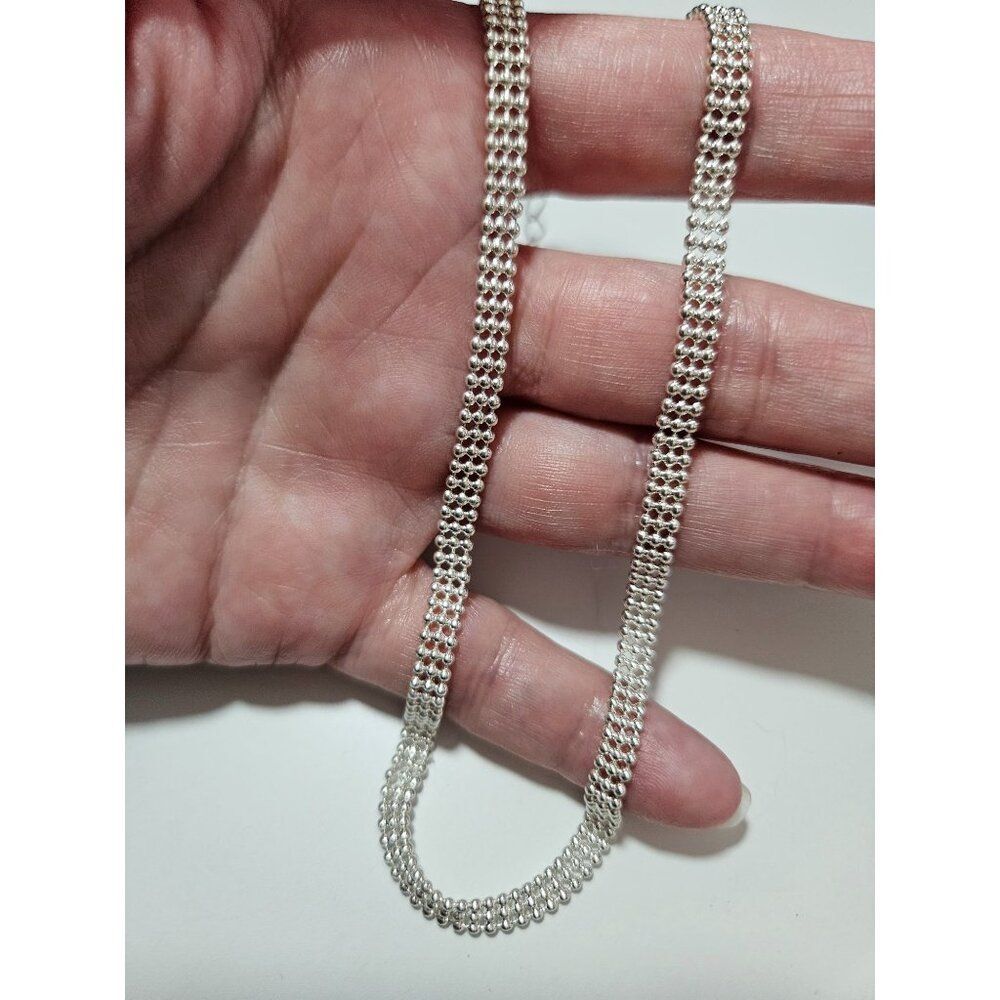Claire's silver tone choker necklace 11-14"